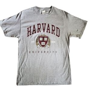 Harvard University Grey Unisex T-Shirt Size Medium